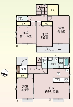 明石市魚住町西岡　第1期　新築一戸建ての間取り|A号地
