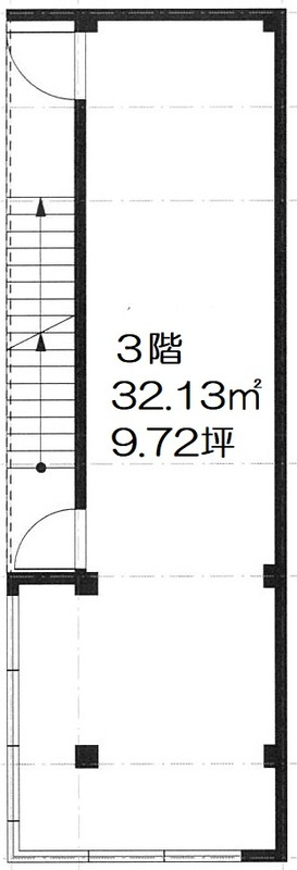 FM SHINSAIBASHI3階＋屋上の間取り|３階