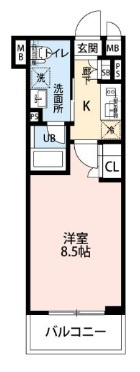 ガリシア蒲田Southの間取り|間取り
