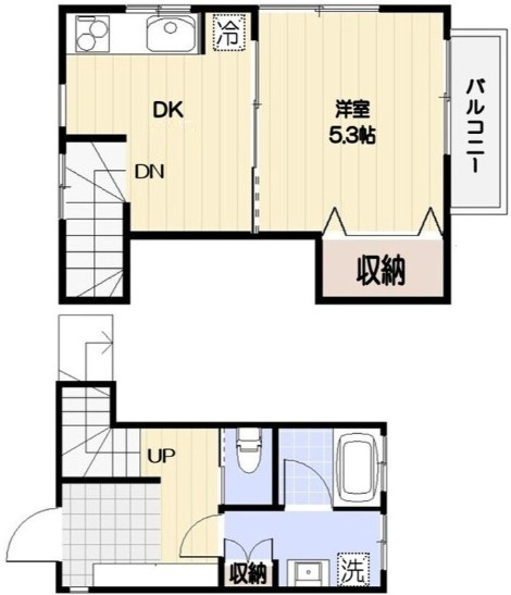 西荻北４丁目住宅の間取り|間取りです。