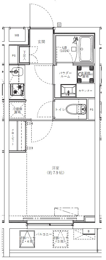 GENOVIA学芸大学の間取り