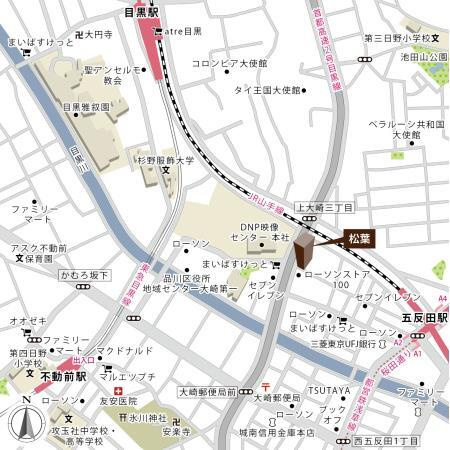 松葉の地図
