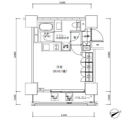 パークキューブ愛宕山タワーの間取り