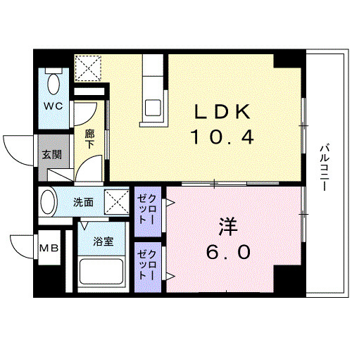 ラ　メッゾの間取り