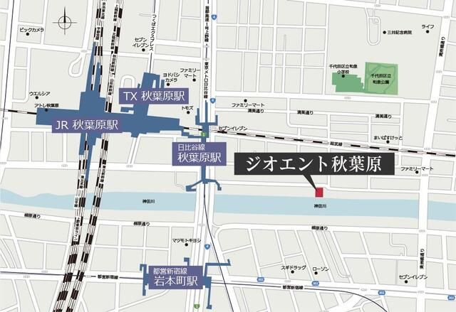 ジオエント秋葉原の地図