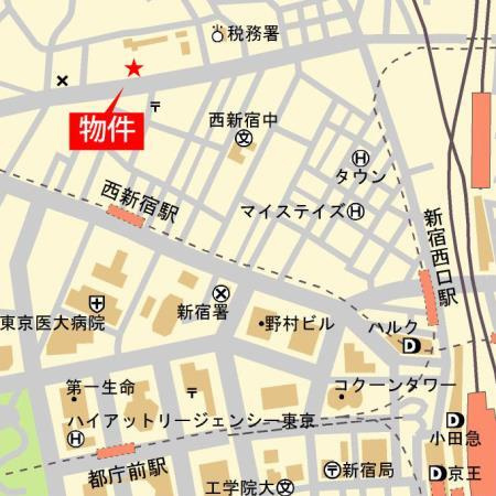 アーバネックス西新宿の地図