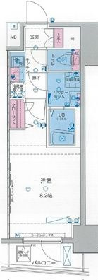 GENOVIA田端Ⅱgreen　veilの間取り|間取りです。