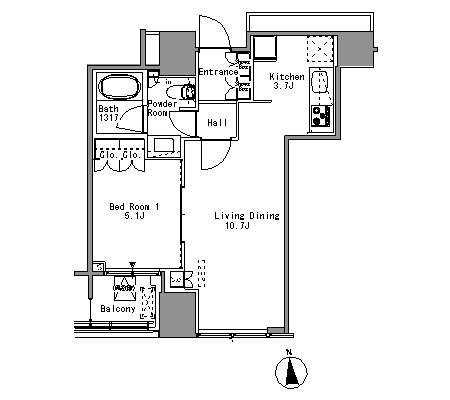 Ｗｈｉｔｅ　Ｔｏｗｅｒ　Ｈａｍａｍａｔｓｕｃｈｏの間取り