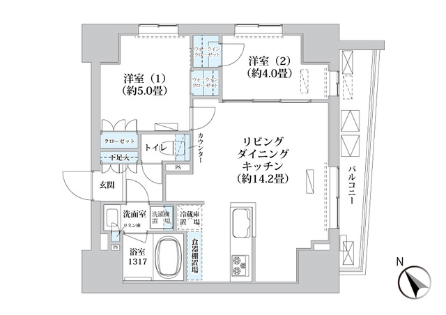 Ｌｕｍａ高輪の間取り