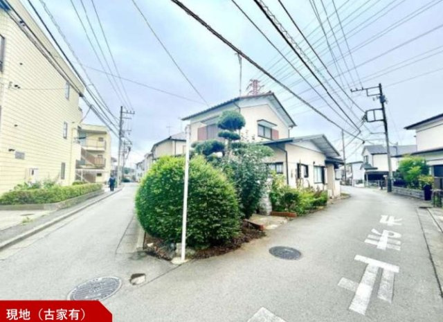 泉区中田東1丁目 土地 7880万円の前面道路含む現地写真