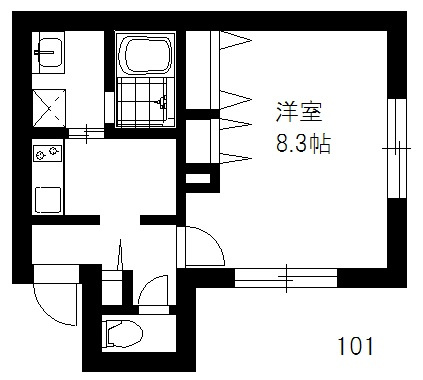 オーク恵比寿の間取り