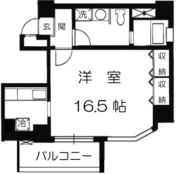 世田谷区池尻２丁目の賃貸マンションの間取り