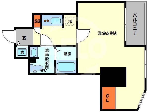 サムティ西長堀リバーフロントの間取り|サムティ西長堀リバーフロント　間取り