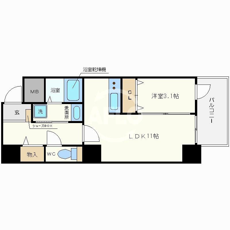 アーベル更紗北堀江　堀江小学校区の間取り|アーベル更紗北堀江　間取り