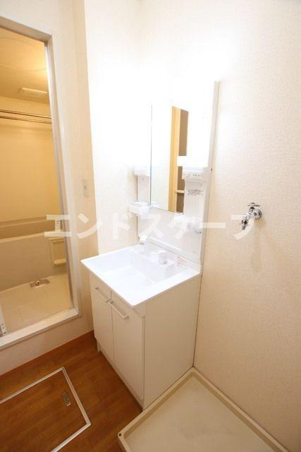 ヴィルヌーブＣの洗面所|高崎、前橋のお部屋探しはエンドスケープまで！お客様の理想お聞かせ下さい♪