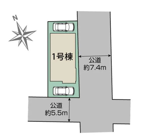 宇都宮市八千代二丁目の区画図