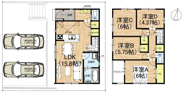 ◆羽曳野市はびきの　第1期　新築一戸建ての間取り