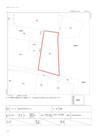 [農地]高崎市町屋町769(青地)の土地図