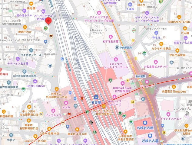S-BUILDING名古屋駅前の地図