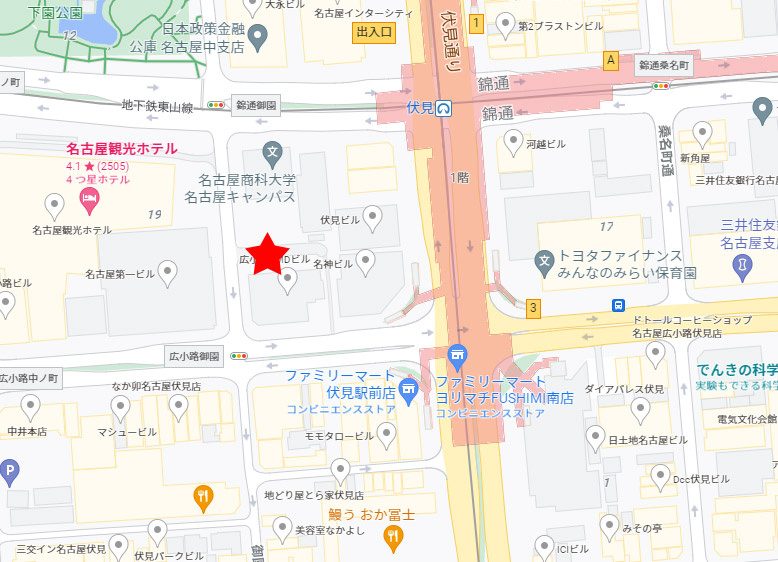 伏見フロントビルの地図