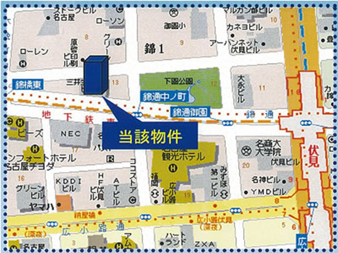 名古屋伏見スクエアビルの地図