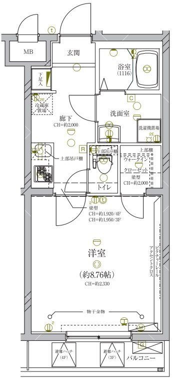 ディアレイシャス成増の間取り|間取りです。