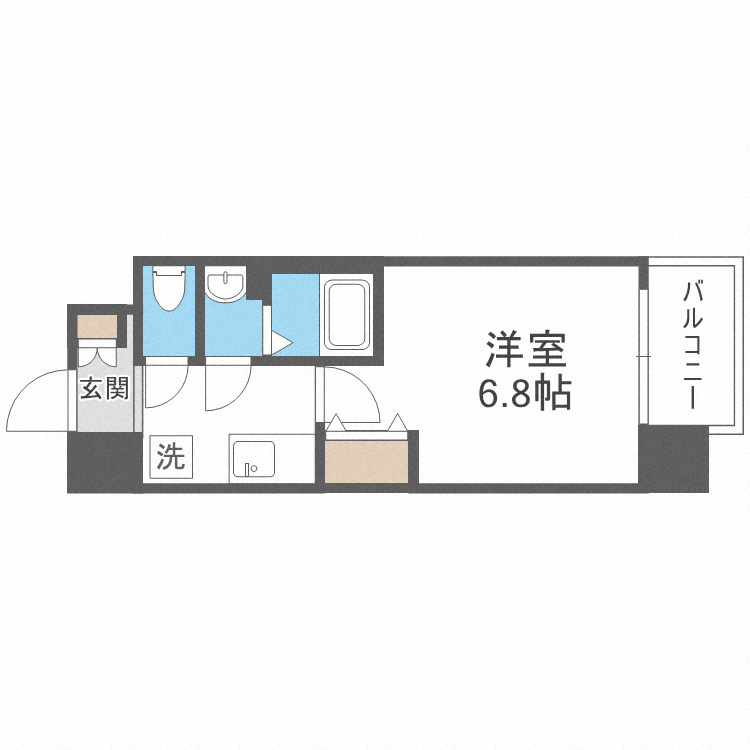 フォーリアライズ弁天町クロスの間取り