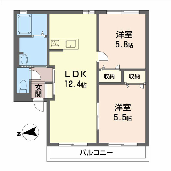 【間取り】 | リッチンコートⅠ