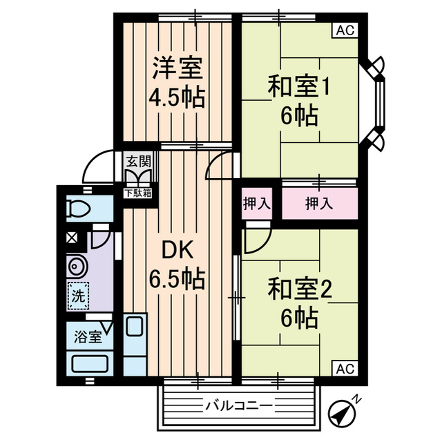 レジデンスＫの間取り