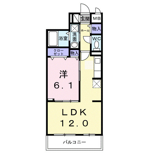 クラリエートⅡの間取り