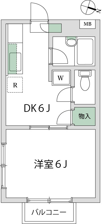 グリーンハイツ鈴木の間取り