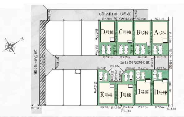 ◆泉佐野市新安松　新築一戸建ての区画図|全14区画