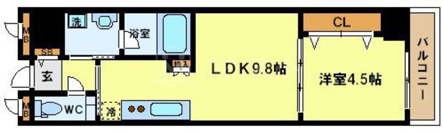アーバネックス大手前の間取り