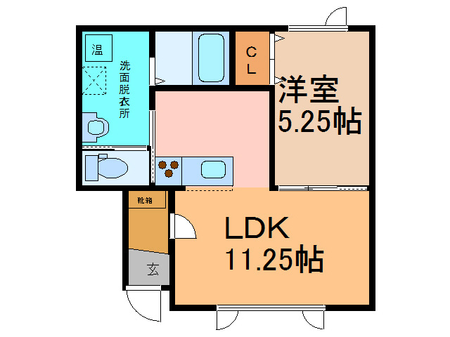 エスペランサ新得Ⅶの間取り