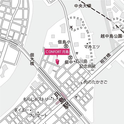 【地図】 | ＣＯＮＦＯＲＴ月島