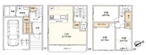 大阪市都島区都島中通3丁目の間取り