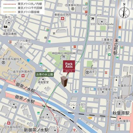 【地図】 | パークアクシス御茶ノ水