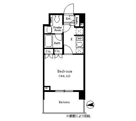 【間取り】 | パークキューブ四谷三丁目