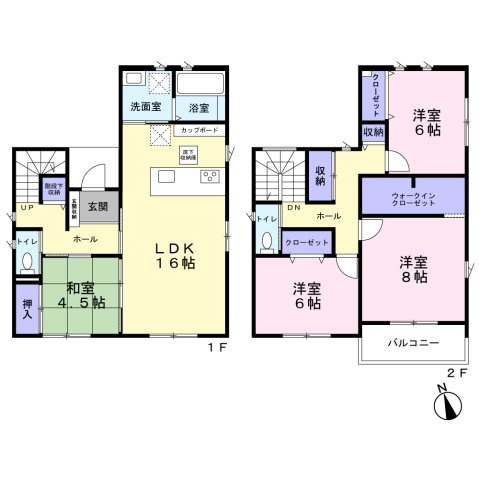 タマタウンあけぼの町の間取り