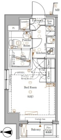 AXAS森下Sta.の間取り