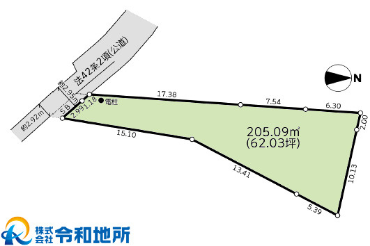 売地　茅ヶ崎市今宿の土地図
