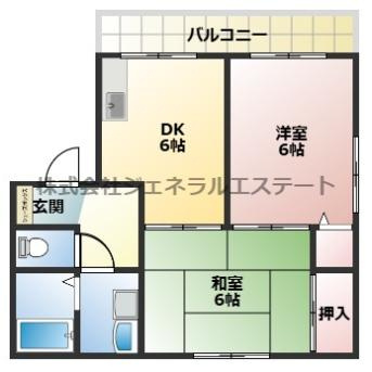 グランドソレイユA棟の間取り