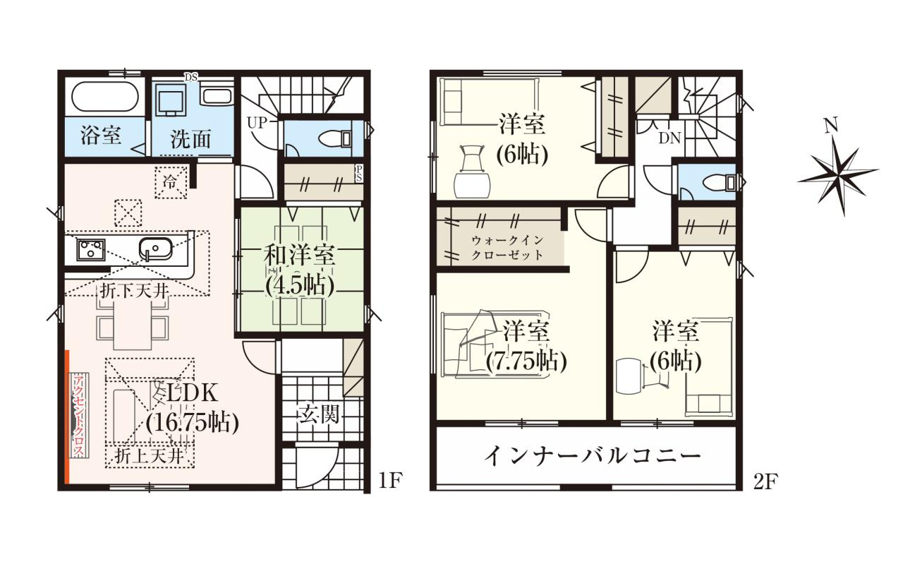 高知市弥生町　新築戸建  2期１棟1号棟　(全2区画)　　