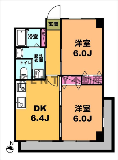 【間取り】 | 月村マンションNo32