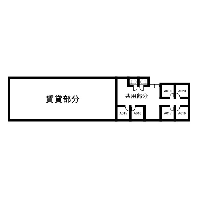 横浜市南区高根町１丁目の事務所の間取り