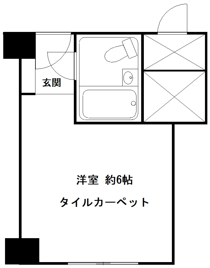 赤坂レジデンシャルホテルの間取り