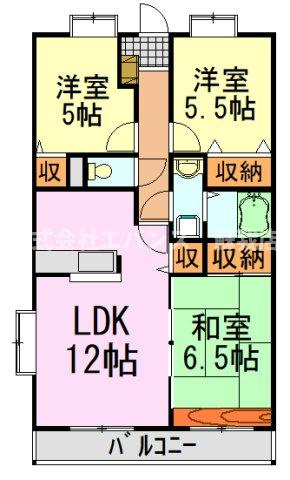 【間取り】 | ベルス千葉寺