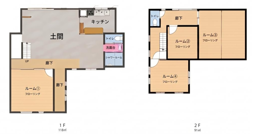 CROSS FIELD 星田の間取り