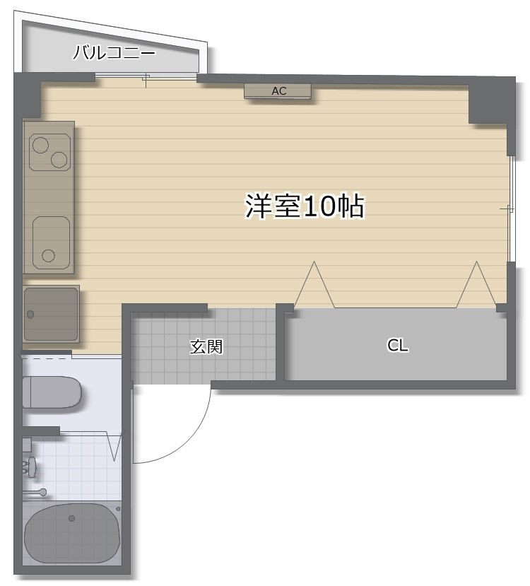 Grand　corp　Cattleyaの間取り