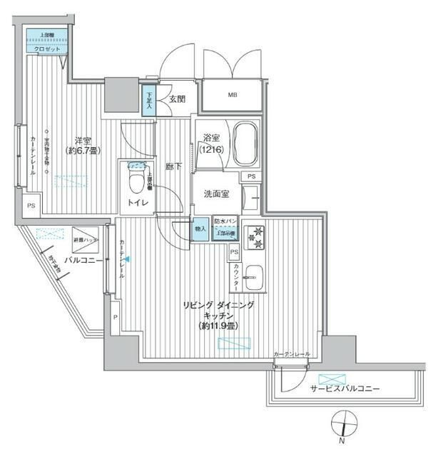 Ｇａｔｅ１２７の間取り